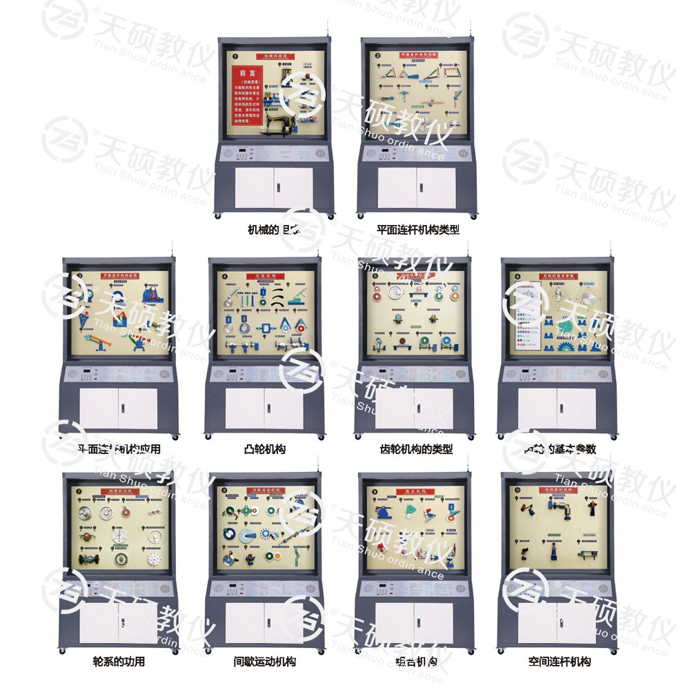 TSSMT-1型 機(jī)械原理陳列柜（10個(gè)分柜，帶智能語音講解）