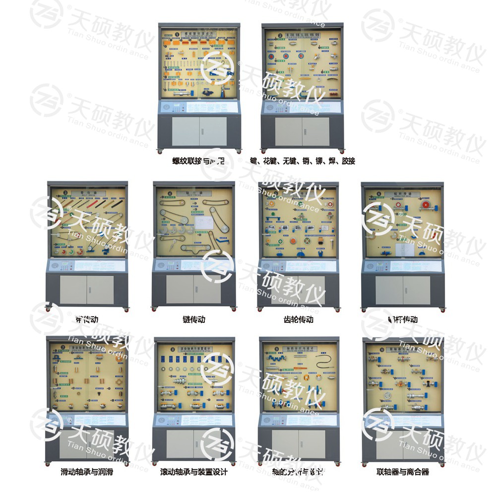 TSSMD-2型 精選型機(jī)械設(shè)計(jì)陳列柜（10個(gè)分柜，帶智能語音講解）